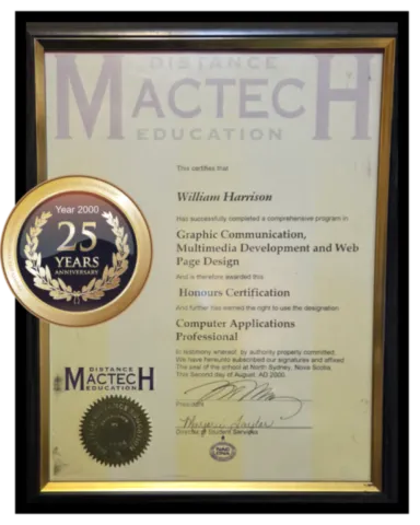 25 year certificate